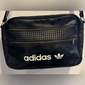 Adidas airline messenger retro crossbody gym bag braided detail large black adi